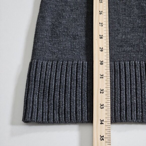 Jessica Sweater Dress Women XL Gray LS Cable Knit Turtleneck Western Cottagecore - Picture 9 of 16